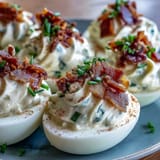 Bacon Ranch Deviled Eggs