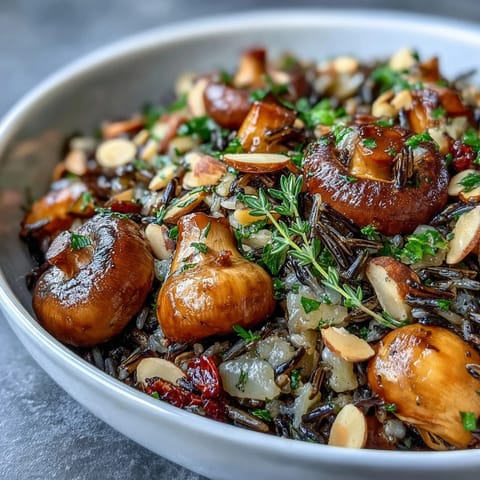 Wild Rice and Mushroom Pilaf