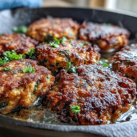 Golden, crispy Black-Eyed Pea Fritters sizzling in a skillet with a side of spicy dipping sauce.