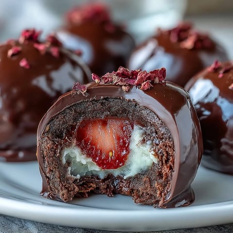 Dubai Style Strawberry Truffles