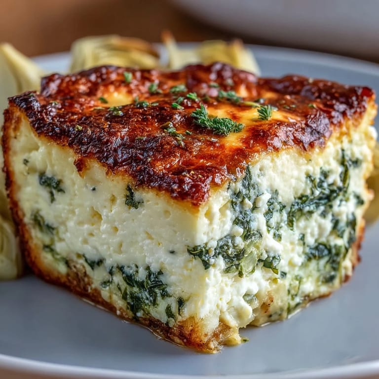 Creamy, savory slices served on a rustic plate for a low-carb dinner.